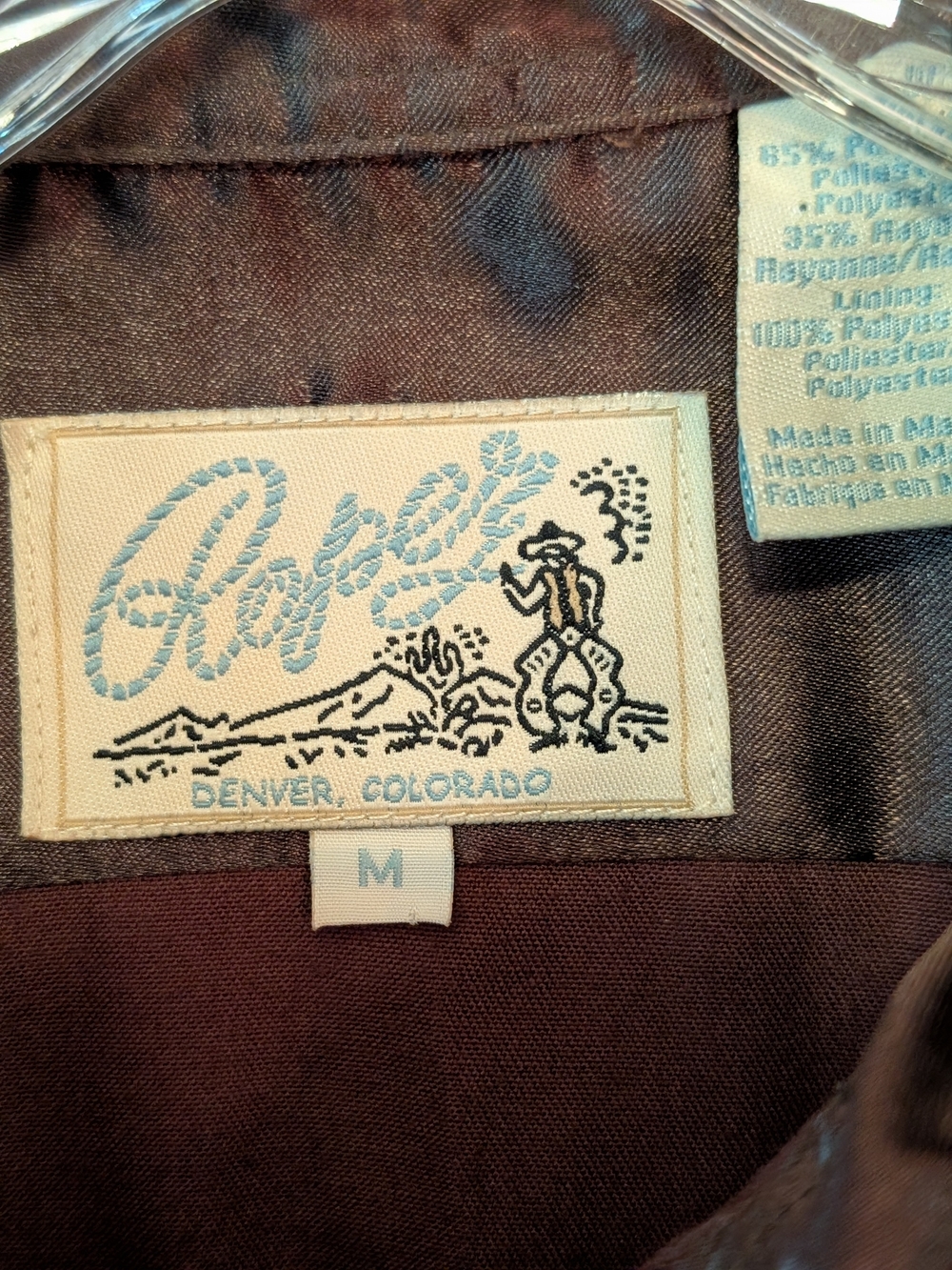 Roper Women's Brown Western Snap Shirt with Embroidery - Picture 3 of 16